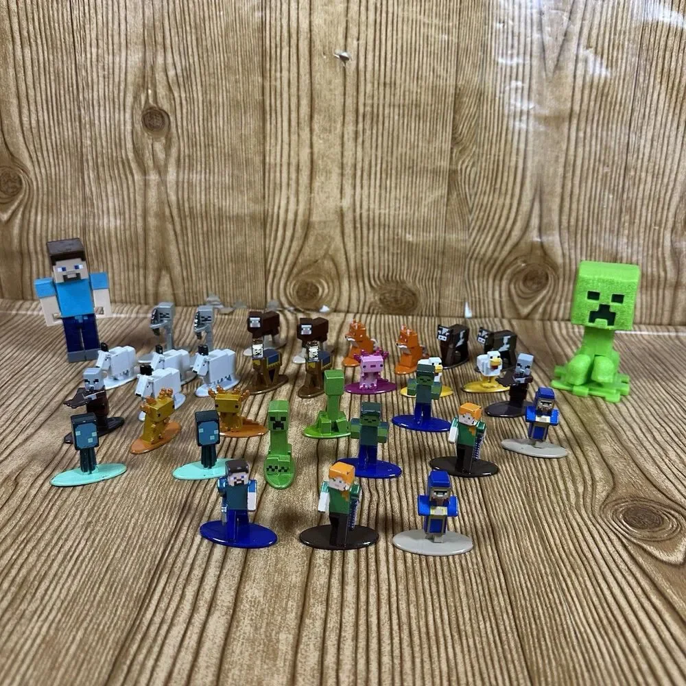 Minecraft Nano Metalfigs‎ Die Cast Metal Figures Lot Of 34 Jada Toys READ